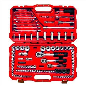 120pcs 1/4'' u 3/8 u 1/2 Dr. Socket Wrench Set