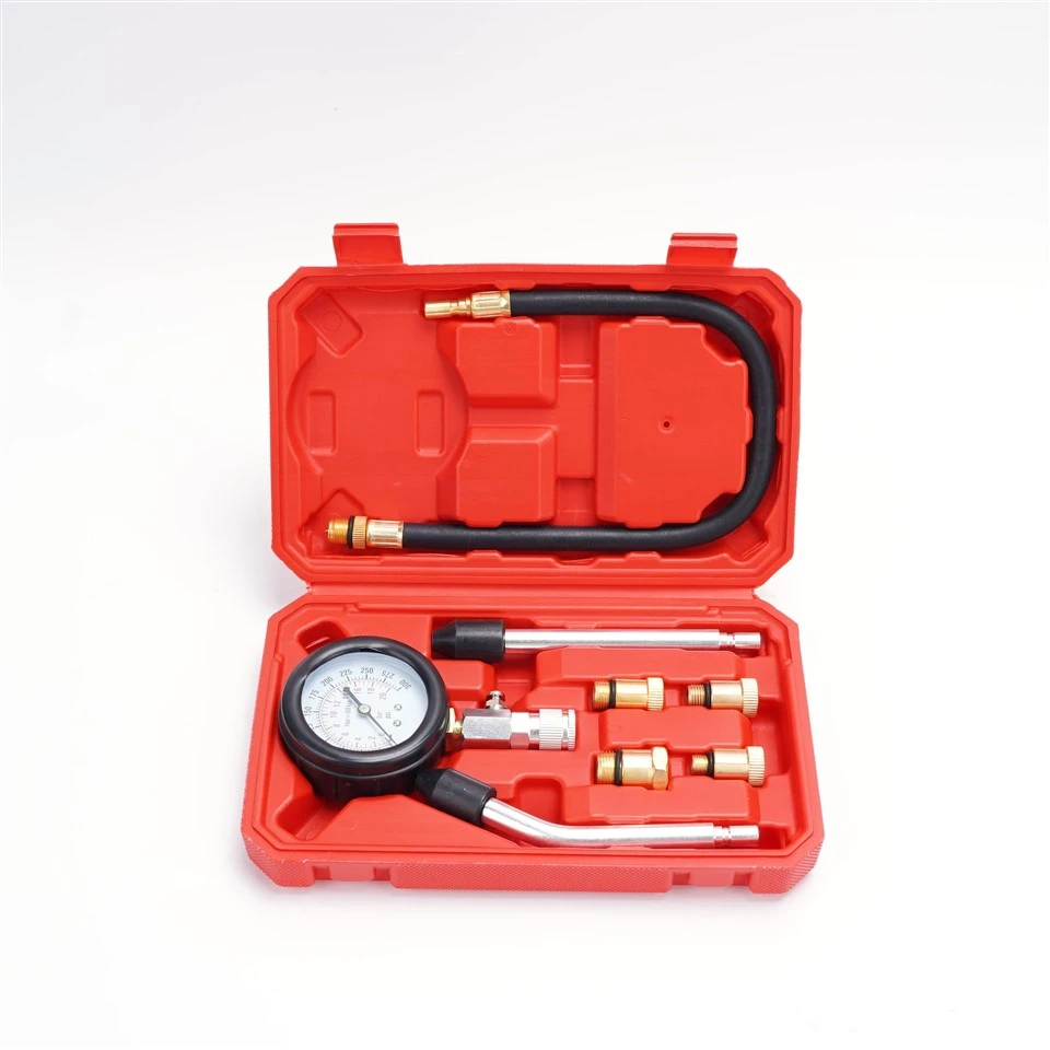 GAUGE TAL-PRESSJONI TAL-COMPRESSJONI GĦAL MAGNI TAL-PETROL JINKLUDI ADAPTERS 9 PCS