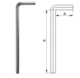 HEX KEY 4MM 1PC Allen KEY RAS ĊATT